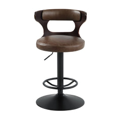 Saba - Adjustable Stool With Swivel - Brown