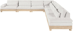 Turin - Chenille Fabric Upholstered Modular Sectional - White