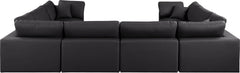 Comfy - 8 Piece Faux Leather Modular Sectional