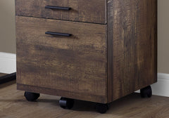 File Cabinet Rolling Mobile Storage Drawers Printer Stand For Office - Brown