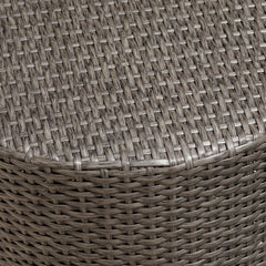 Keaton - Barrel Side Table - Gray