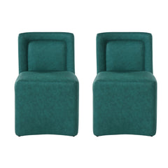 Vintage Upholstered Dining Chairs (Set of 2)
