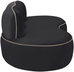 Swerve - Velvet 77" Upholstered Loveseat