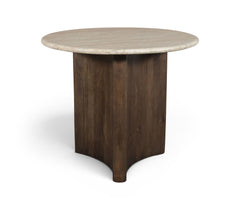 Pietra - Travertine And Mango Wood Dining Table