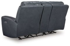 Bexhurst - Power Reclining Loveseat With Console / Adjustable Headrest