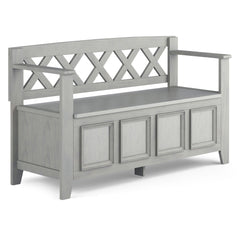Amherst - Entryway Storage Bench - Gray