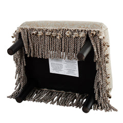 Fiona - Accent Footstool Ottoman - Beige