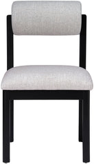 Roundhill - Fabric Dining Chair (Set of 2) - Black Frame