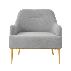 Modern Elegance Accent Chair With Curved Backrest