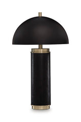 Lemland - Metal Table Lamp - Black / Gold Finish
