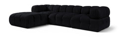 Orin - Velvet 4 Piece Modular Sectional With Chaise