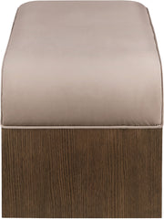 Sable - 52" Velvet Performance Fabric Upholstered Bench