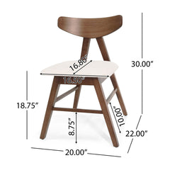 Vida - Dining Chair (Set of 2) With Upholstered Seats - Light Beige