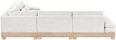 Turin - Chenille Fabric Upholstered Modular Sectional - White