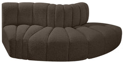 Arc - Boucle Fabric 3 Piece Modular Sofa
