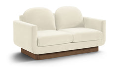 Diviento - Velvet Performance Fabric Upholstered Loveseat