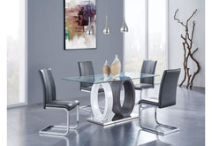 5 Piece Dining Room Set (D1628 Dining Table And 4 D915 Dining Chairs) - Gray