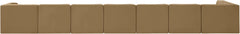 Rummi - Velvet Performance Fabric Upholstered 8 Piece Modular Sectional, L-Shaped (Right)