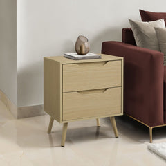 Modern Accent Table With Storage Drawers