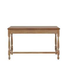 Tabitha - Desk With Drawer And Turned Legs - Natural
