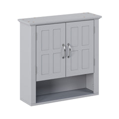 Multi Functional Wall Mounted Cabinet With Adjustable Shelves For Bathroom