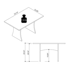 Coney - Modern Dining Table