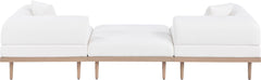 Laguna - 3 Piece 106.5" Outdoor Patio Modular Sofa With Backless Seat