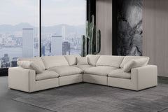 Comfy - 5 Piece Linen Modular Corner Sectional