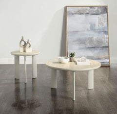 Ingram - Ceramic Top Coffee Table - Light Gray