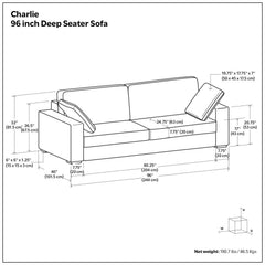 Charlie - Deep Seater Sofa