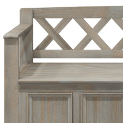 Amherst - Entryway Storage Bench - Light Brown