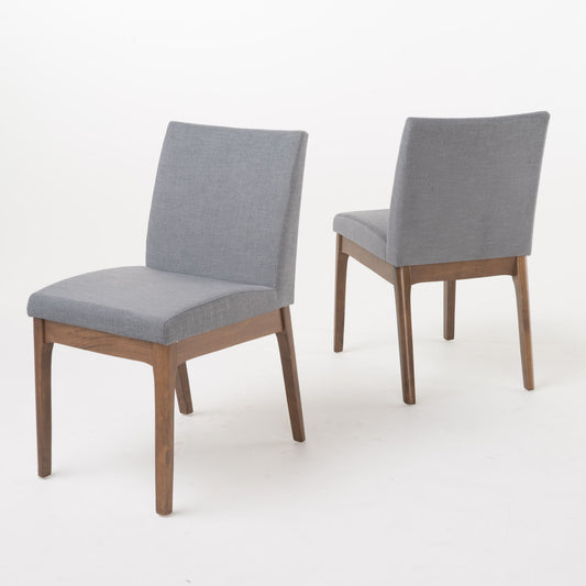 Contemporary Fabric Comfort Dining Chairs (Set of 2)