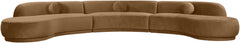 Avra - 177.5" Velvet Performance Fabric Upholstered Sectional