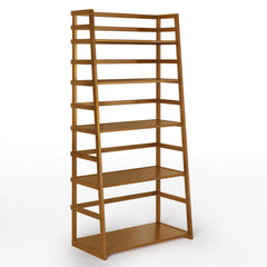 Acadian - Ladder Shelf Bookcase - Light Golden Brown