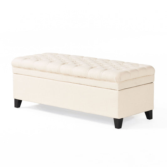 Juliana - Storage Ottoman With Birch Legs