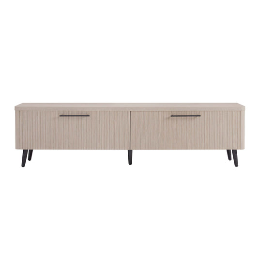 Jodie - Fluted TV Stand - Oak
