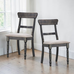Leventis - Linen Weathered Side Chair (Set of 2) - Light Brown