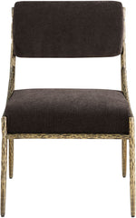 Bastille - Upholstered Dining Side Chair (Set of 2) - Brass Frame