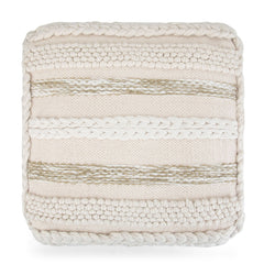 Sommer - Square Pouf - Off White