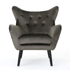Alyssa - Mid Century Upholstered Arm Chair With Wingback Design