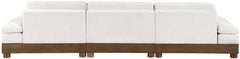 Turin - Chenille Fabric Upholstered Modular Sectional - Cream