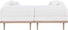 Laguna - 2 Piece Resilient Water Resistant Fabric 71" Upholstered Outdoor Patio Modular Loveseat