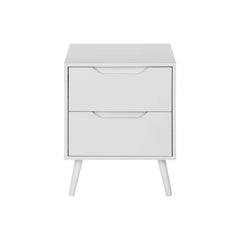 Modern Accent Table With Storage Drawers