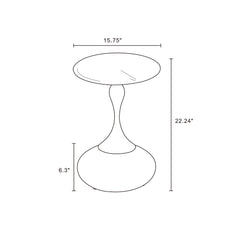 Patchin - End Table - Brown / Gold