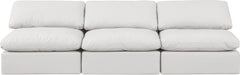 Indulge - Faux Leather 3 Seat Modular Armless Sofa