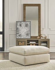 Elyza - Oversized Accent Ottoman - Linen