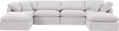 Indulge - Velvet 6 Piece Modular Double Chaise Sectional