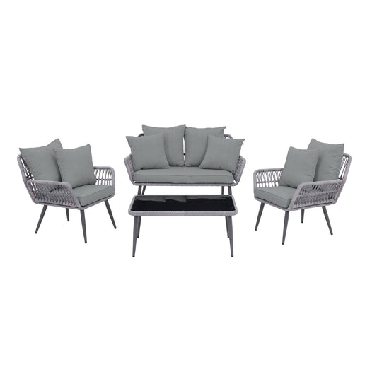 Portofino - 4 Piece Outdoor Conversation Set