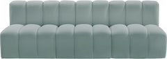 Arc - Faux Leather 3 Seats Modular Sofa