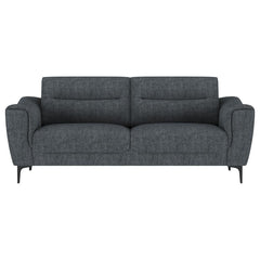 Nolan - 2 Piece Upholstered Sofa Set - Charcoal